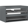 Mexen Box-A praustuvo spintelės korpusas 80 cm, 2 stalčiai, matinė grafito spalva - 91AX0-0800-470-2-66