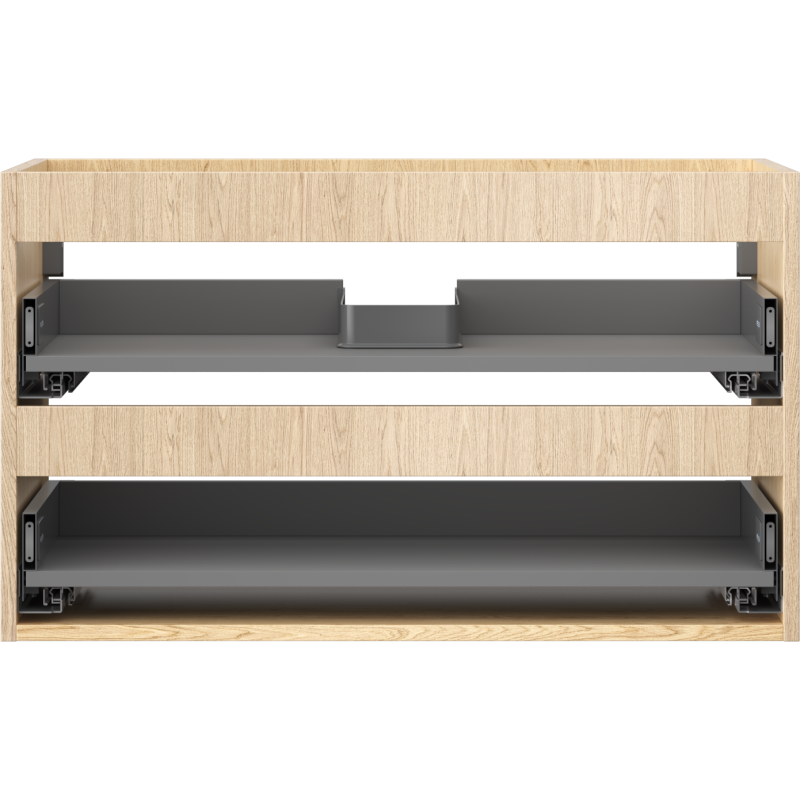 Mexen Box-A spintelės po praustuvu korpusas 80 cm, 2 stalčiai, ąžuolas - 91AX0-0800-470-2-81