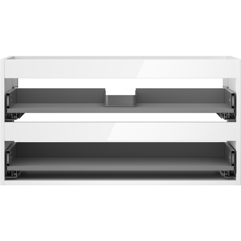 Mexen Box-A vonios spintelės korpusas 90 cm, 2 stalčiai, blizgi balta - 91AX0-0900-470-2-00