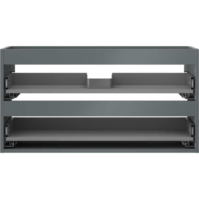 Mexen Box-A po praustuvo spintele 90 cm, 2 stalčiai, matinė grafito spalva - 91AX0-0900-470-2-66