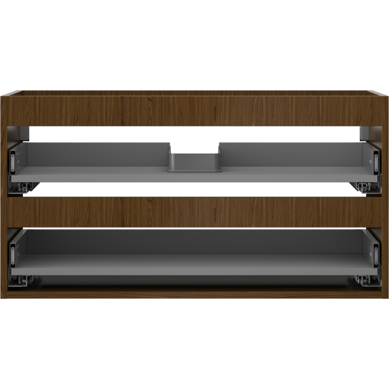 Mexen Box-A spintelės korpusas po praustuvu, 90 cm, 2 stalčiai, riešutmedis - 91AX0-0900-470-2-86