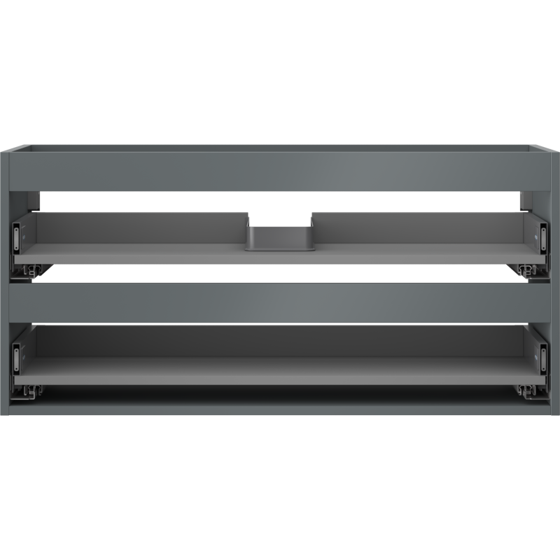 Mexen Box-A vonios spintele 100 cm su 2 stalčiais, matinė grafito spalva - 91AX0-1000-470-2-66