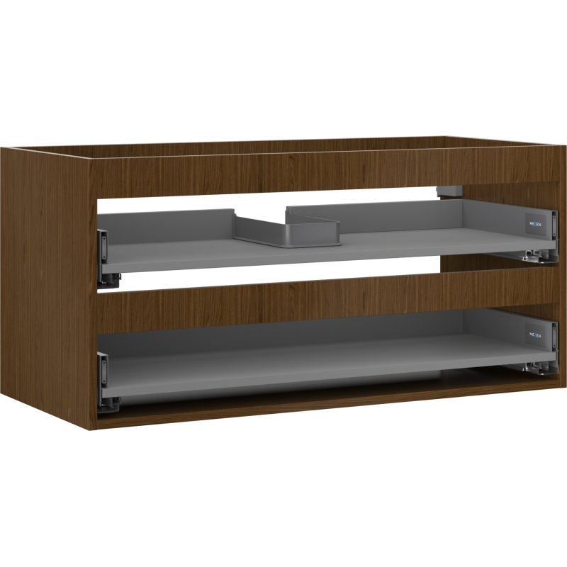 Mexen Box-A korpus praustuvo spintelės 100 cm, 2 stalčiai, riešutas - 91AX0-1000-470-2-86