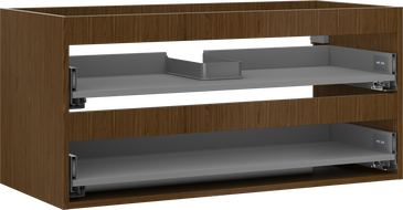 Mexen Box-A korpus praustuvo spintelės 100 cm, 2 stalčiai, riešutas - 91AX0-1000-470-2-86