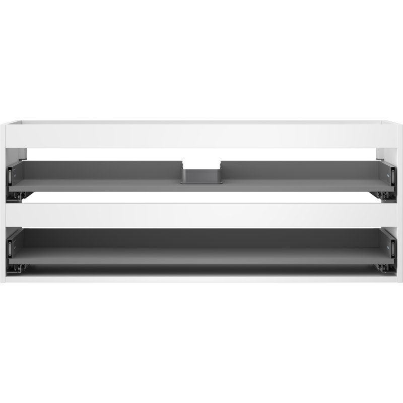 Mexen Box-A kriauklės spintelės korpusas 120 cm, 2 stalčiai, baltas matinis - 91AX0-1200-470-2-01