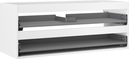 Mexen Box-A kriauklės spintelės korpusas 120 cm, 2 stalčiai, baltas matinis - 91AX0-1200-470-2-01