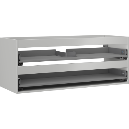 Mexen Box-A vonios spintelės korpusas 120 cm, 2 stalčiai, pilka matinė - 91AX0-1200-470-2-62