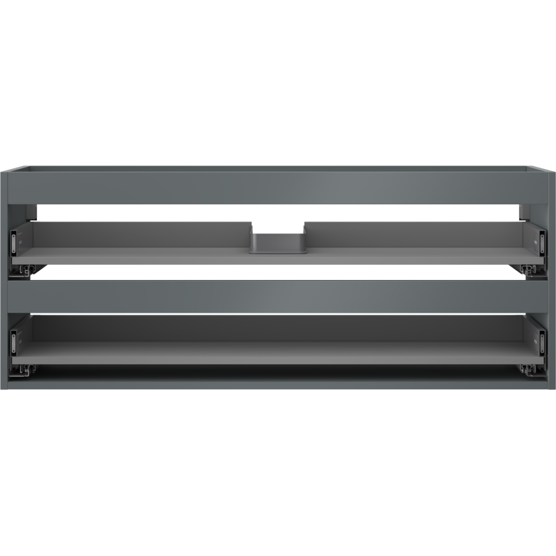 Mexen Box-A spintelės korpusas po praustuvu 120 cm, 2 stalčiai, matinė grafito spalva - 91AX0-1200-470-2-66