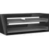 Mexen Box-A korpus praustuvo spintelės 120 cm, 2 stalčiai, juodas blizgus - 91AX0-1200-470-2-70