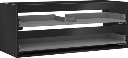 Mexen Box-A spintelės korpusas po praustuvu 120 cm, 2 stalčiai, juoda matinė - 91AX0-1200-470-2-71