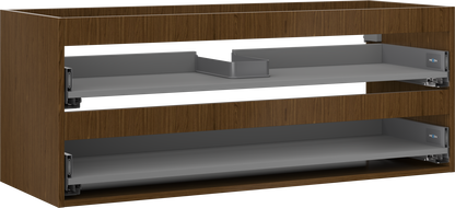 Mexen Box-A spintelės korpusas po praustuvu 120 cm, 2 stalčiai, riešutmedis - 91AX0-1200-470-2-86