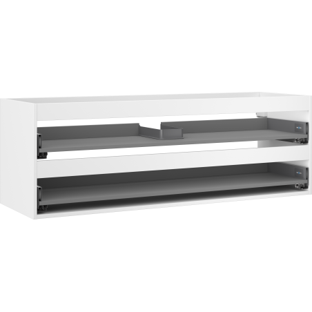 Mexen Box-A praustuvo spintelės korpusas 140 cm, 2 stalčiai, baltas matinė - 91AX0-1400-470-2-01