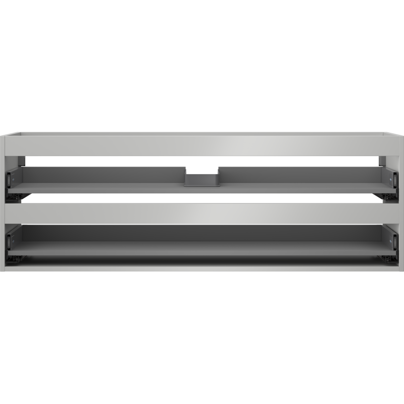 Mexen Box-A praustuvo spintelės korpusas 140 cm, 2 stalčiai, pilka matinė - 91AX0-1400-470-2-62