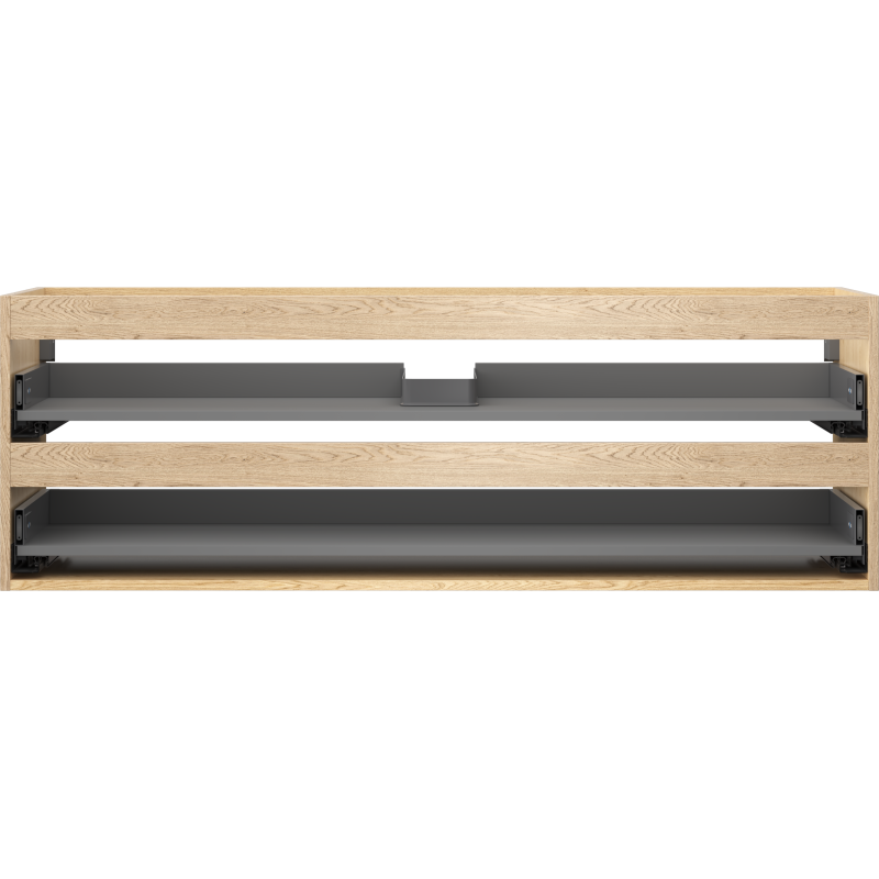 Mexen Box-A spintelės korpusas po praustuvu 140 cm, 2 stalčiai, ąžuolas - 91AX0-1400-470-2-81