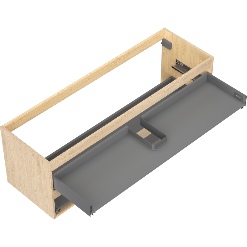 Mexen Box-A spintelės korpusas po praustuvu 140 cm, 2 stalčiai, ąžuolas - 91AX0-1400-470-2-81