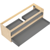 Mexen Box-A spintelės korpusas po praustuvu 140 cm, 2 stalčiai, ąžuolas - 91AX0-1400-470-2-81
