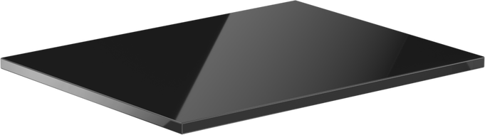 Mexen Uni kriauklės stalviršis 70 cm, juodas blizgesys - 91AXX-0704-464-18-70