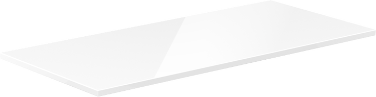 Mexen Uni stalviršis su spintele 90 cm, baltas blizgus - 91AXX-0904-464-18-00