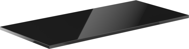 Mexen Uni spintelės stalviršis 80 cm, juodas blizgus - 91AXX-0804-464-18-70