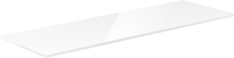 Mexen Uni stalviršis spintelei 130 cm, balta blizgi - 91AXX-1304-464-18-00