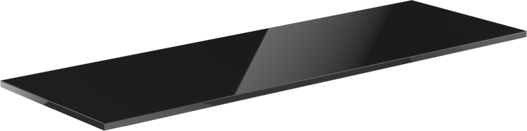 Mexen Uni stalviršis spintelei 160 cm, juodas blizgus - 91AXX-1604-464-18-70