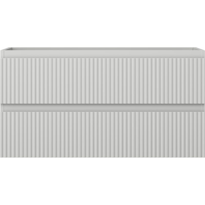 Mexen Rivel vonios spintelė po praustuvu 90 cm, 2 stalčiai, profiliuota, pilka matinė - 91A20-09047-2-BFF62