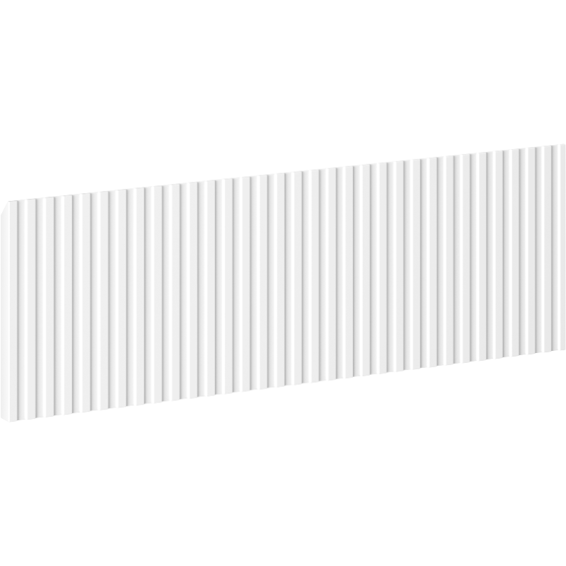 Mexen Rivel priekinė dalis tekstūruota vonios spintelės korpusui 50 x 20 cm, matinė balta - 91A20-0500-235-1-01
