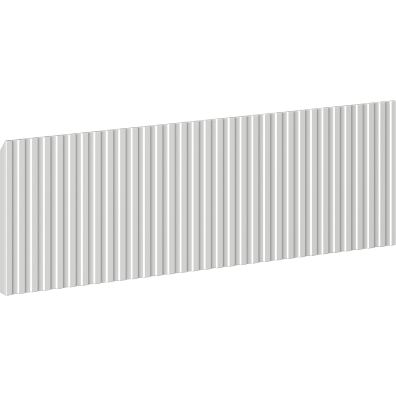 Mexen Rivel fasadas corpuso vonios spintelės 60 x 20 cm, pilkas matinis - 91A20-0600-235-1-62