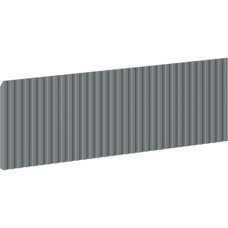 Mexen Rivel priekinė dalis, 70 x 20 cm, matinė grafito spavą - 91A20-0700-235-1-66