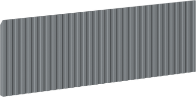 Mexen Rivel priekinė dalis su grioveliais spintelės korpusui 60 x 20 cm, grafito matinė - 91A20-0600-235-1-66