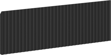 Mexen Rivel priekinė dalis banguota spintelės korpusui 70 x 20 cm, juoda matinė - 91A20-0700-235-1-71
