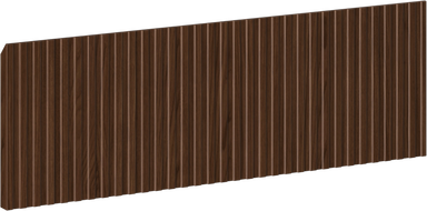Mexen Rivel priekinė dalis rifliuota vonios spintelės korpusui 60 x 20 cm, riešutas - 91A20-0600-235-1-86