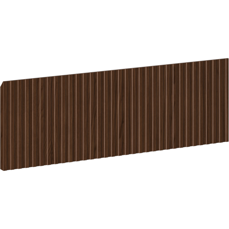 Mexen Rivel priekinė dalis su grioveliais spintelės korpusui, 70 x 20 cm, riešutas - 91A20-0700-235-1-86