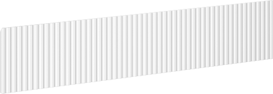 Mexen Rivel priekis grioveliu korpuso 80 x 20 cm, baltas matinis - 91A20-0800-235-1-01
