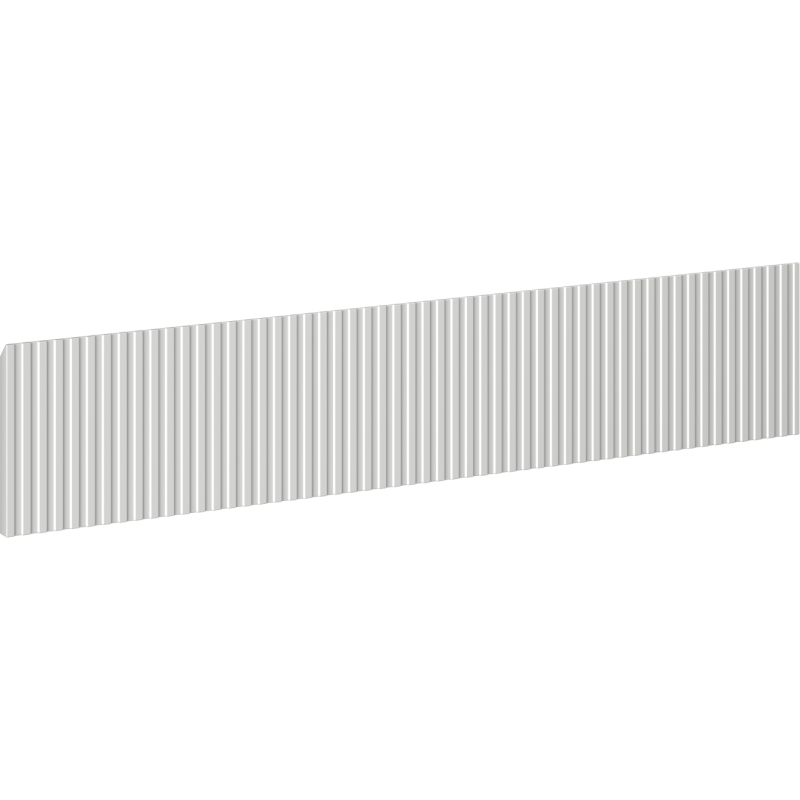 Mexen Rivel frezuotas priekis vonios spintelės korpusui 90 x 20 cm, pilka matinė - 91A20-0900-235-1-62