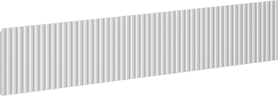 Mexen Rivel priekinė dalis griovelis vonios spintelės korpuso 100 x 20 cm, pilkas matinis - 91A20-1000-235-1-62