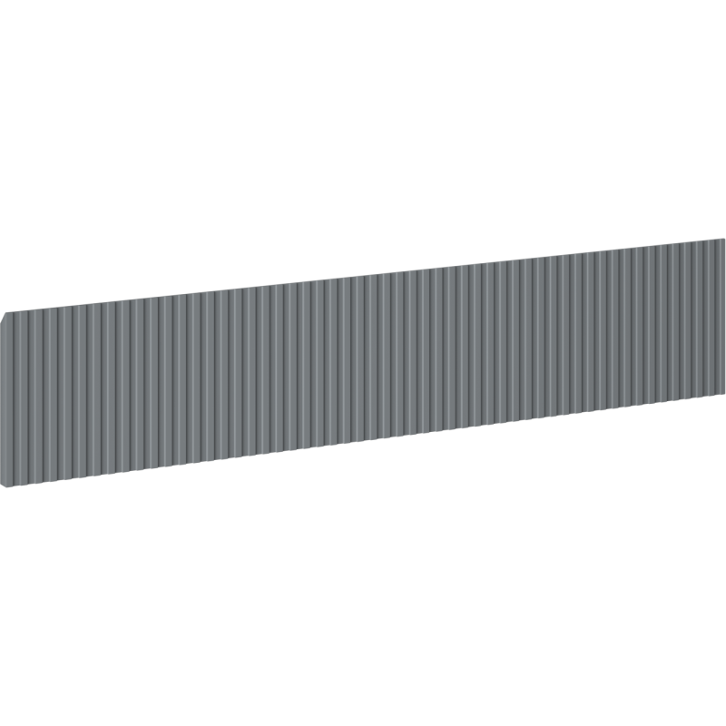 Mexen Rivel rifliuotas fasadas vonios spintelės korpusui 90 x 20 cm, grafito matinis - 91A20-0900-235-1-66