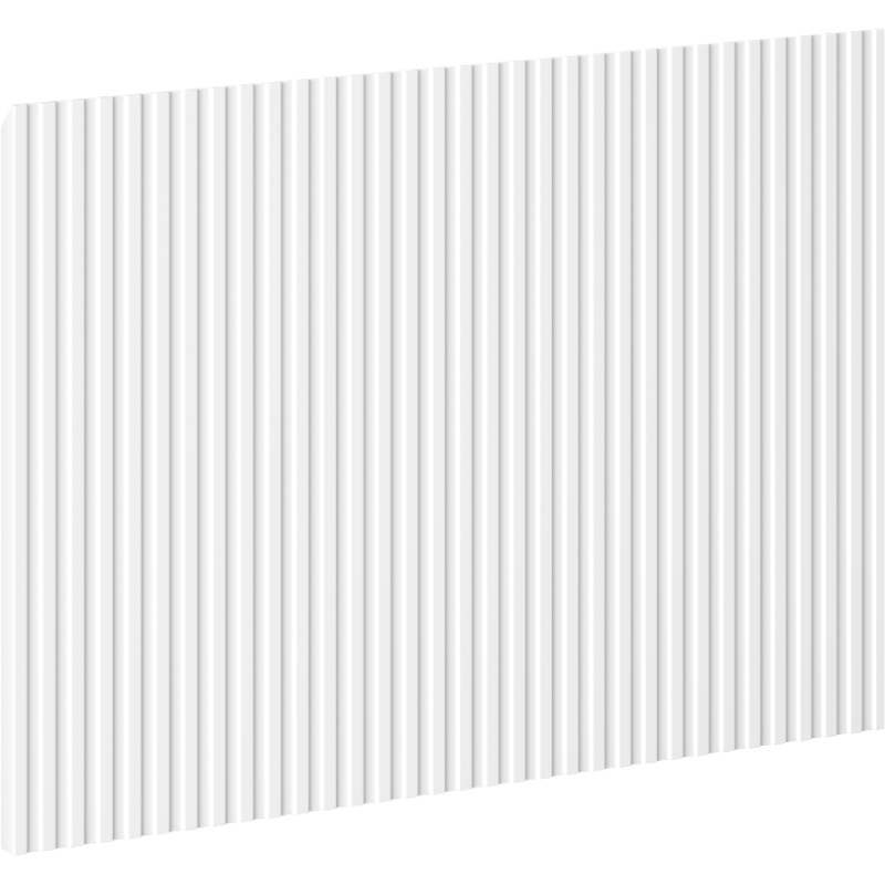 Mexen Rivel priekinis paviršius su grioveliais vonios spintelės korpusui 45 x 43,5 cm, baltas matinis - 91A20-0450-470-1-01
