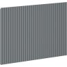 Mexen Rivel rifliuotas spintelės korpuso fasadas 50 x 43,5 cm, matinis grafitas - 91A20-0500-470-1-66
