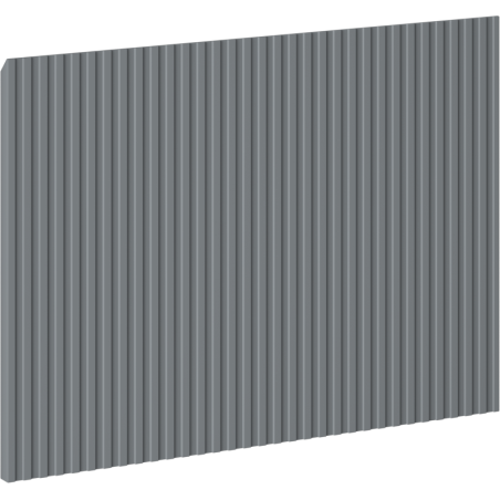 Mexen Rivel fronto briaunotas vonios spintelės korpusui 60 x 43,5 cm, grafito matinė - 91A20-0600-470-1-66