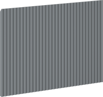 Mexen Rivel priekinis reljefinis vonios spintelės korpusui 70 x 43,5 cm, grafito matinis - 91A20-0700-470-1-66