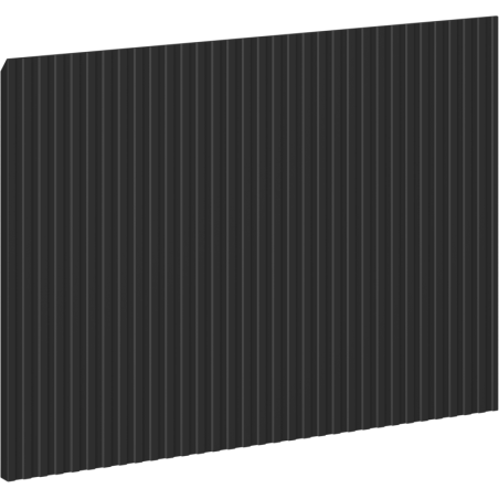 Mexen Rivel priekinis rifuotas vonios spintelės korpusui 70 x 43,5 cm, juodas matinis - 91A20-0700-470-1-71