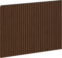 Mexen Rivel priekinės dalis briaunota vonios spintelės korpusui 60 x 43,5 cm, riešutas - 91A20-0600-470-1-86
