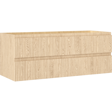 Mexen Rivel vonios spintelė po praustuvu 120 cm, 2 stalčiai, reljefinė, ąžuolas - 91A20-12047-2-BFF81