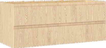 Mexen Rivel vonios spintelė po praustuvu 120 cm, 2 stalčiai, reljefinė, ąžuolas - 91A20-12047-2-BFF81