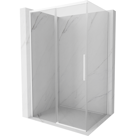 Mexen Rox stumdomas dušas 120 x 80 cm, permatomas, baltas - 8C2-120-080-20-00