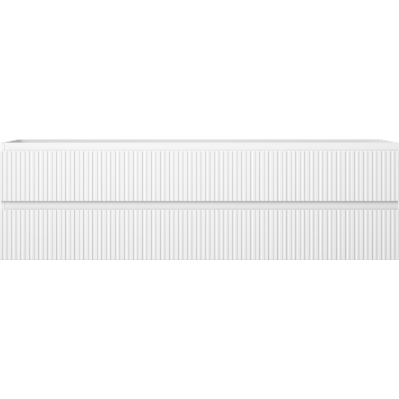 Mexen Rivel vonios spintelė po kriaukle 160 cm, 2 stalčiai, griovelėta, balta matinė - 91A20-16047-2-BFF01