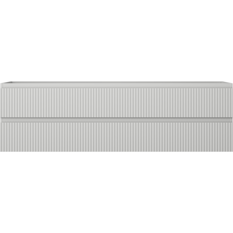 Mexen Rivel vonios kambario spintelė po praustuvu 160 cm, 2 stalčiai, rifliuota, pilka matinė - 91A20-16047-2-BFF62