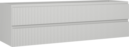 Mexen Rivel vonios kambario spintelė po praustuvu 160 cm, 2 stalčiai, rifliuota, pilka matinė - 91A20-16047-2-BFF62