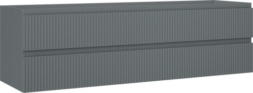 Mexen Rivel vonios kambario spintelė po praustuvu 160 cm, 2 stalčiai, griovelinė, matinė grafit - 91A20-16047-2-BFF66